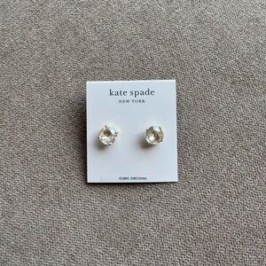 Kate Spade Sparkling Silver Cubic Zirconia Earrings